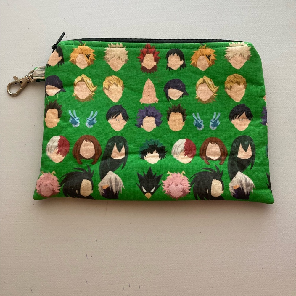 Green My Hero Academia Character Pouch